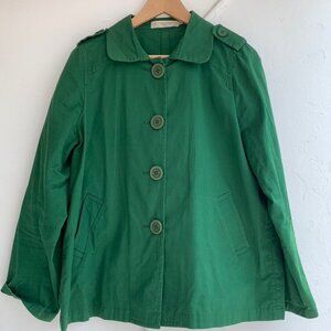 Green Cotton Lightweight Summer Jacket